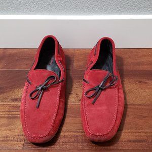 Tod's For Ferrari Suede Driving Loafers